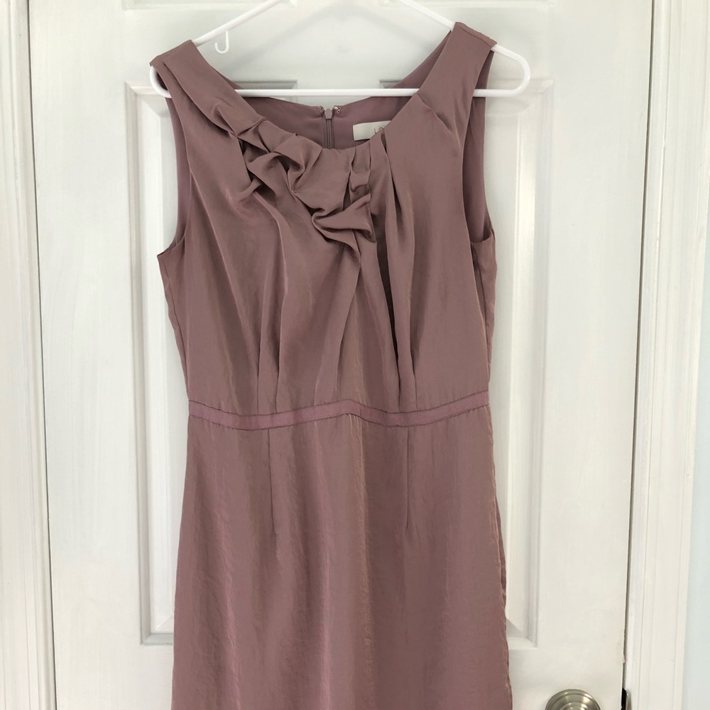 Loft, size 8 blush dress